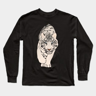 White Tiger Stalking, Love Tigers Long Sleeve T-Shirt